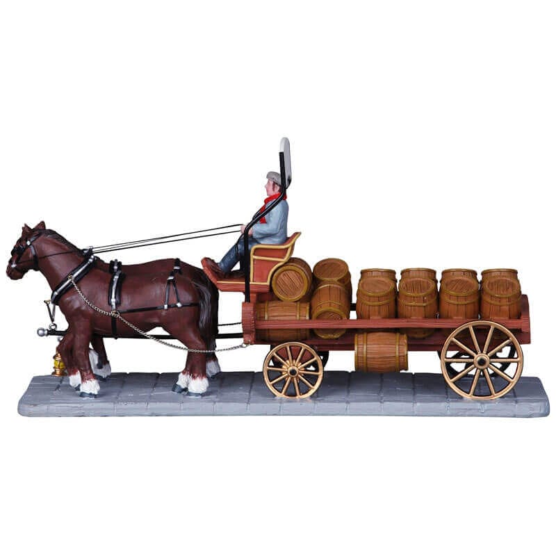 lemax-brewer-s-wagon-chariot-miniature-de-village image 3