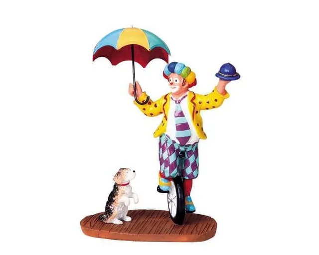 lemax-unicycle-clown-figurine-miniature-de-collection image 1