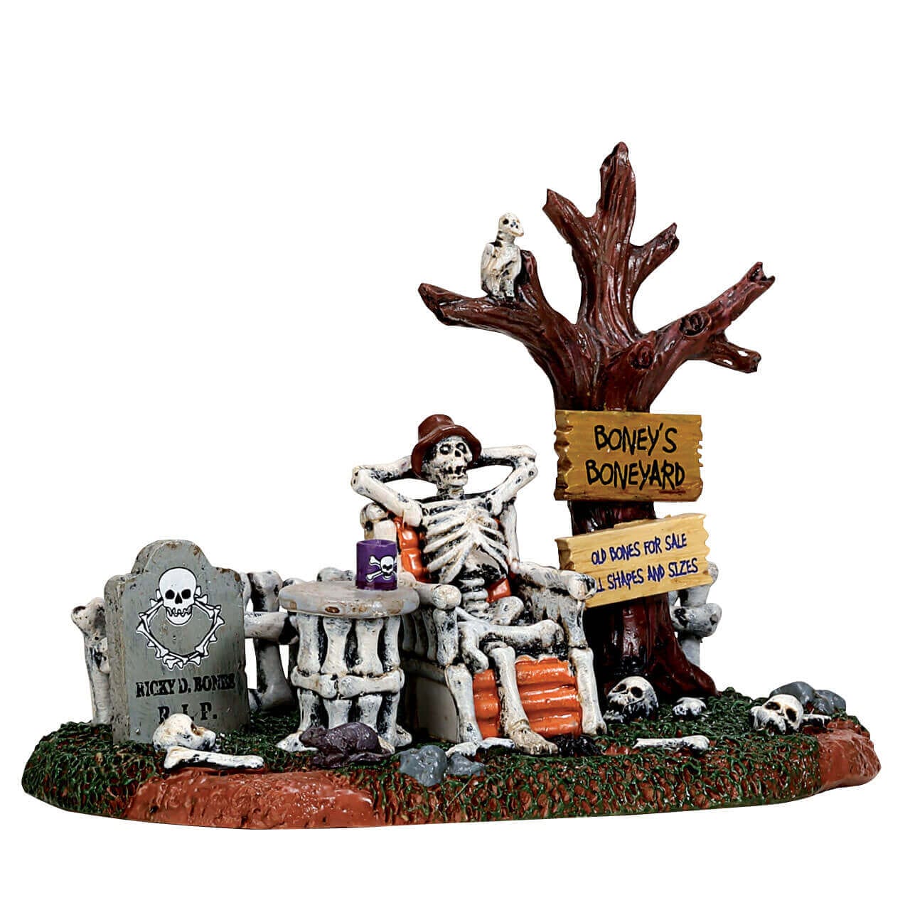 lemax-welcome-to-the-boneyard-d-cor-miniature-spooky-town image 5