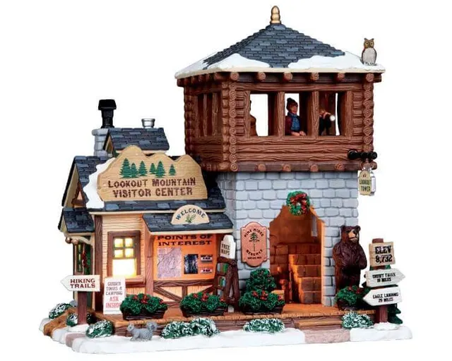 lemax-lookout-mountain-visitor-center-b-timent-miniature-de-collection image 1