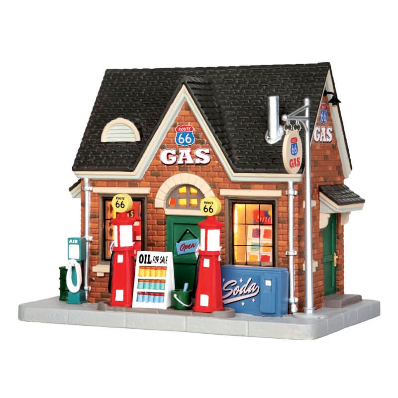 lemax-vintage-gas-station-village-miniature-station-service-r-tro image 4