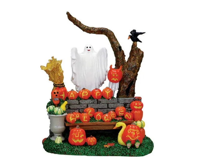 lemax-pumpkin-greeting-figurine-miniature-spooky-town image 1