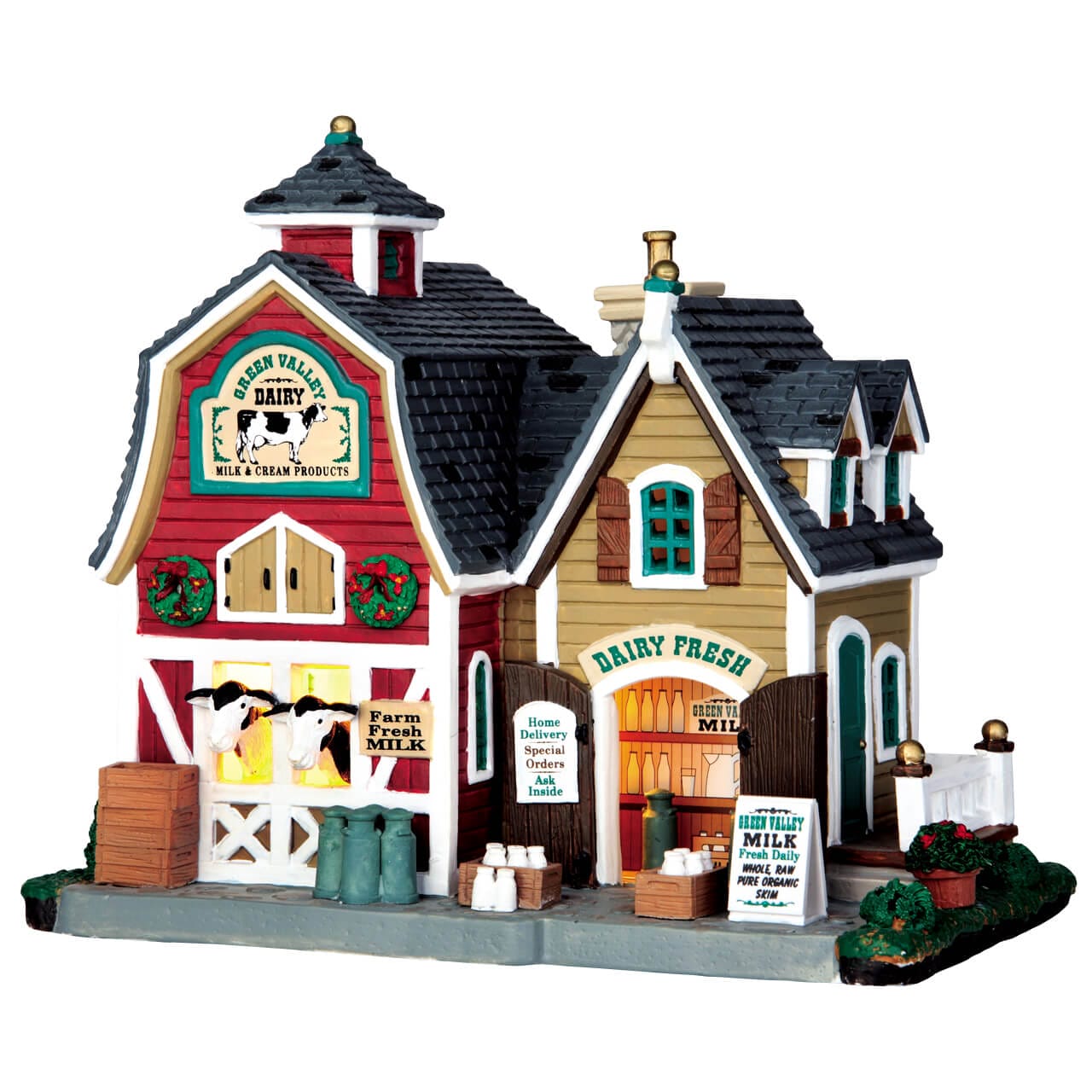 lemax-green-valley-milk-b-timent-miniature-de-collection image 1