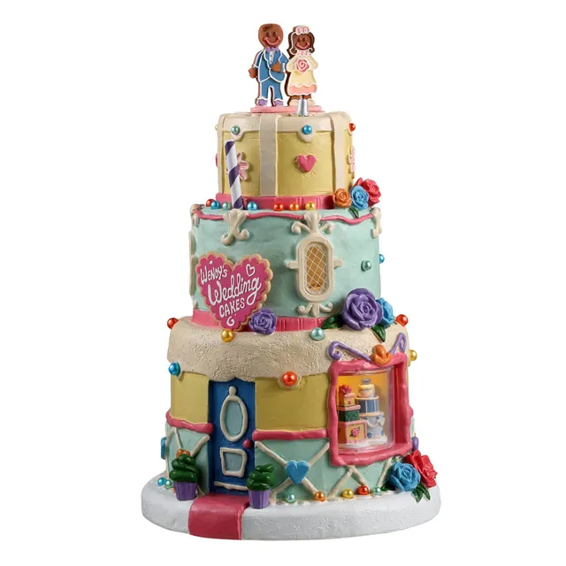 lemax-wendy-s-wedding-cakes-boutique-miniature-lumineuse-sugar-n-spice image 1