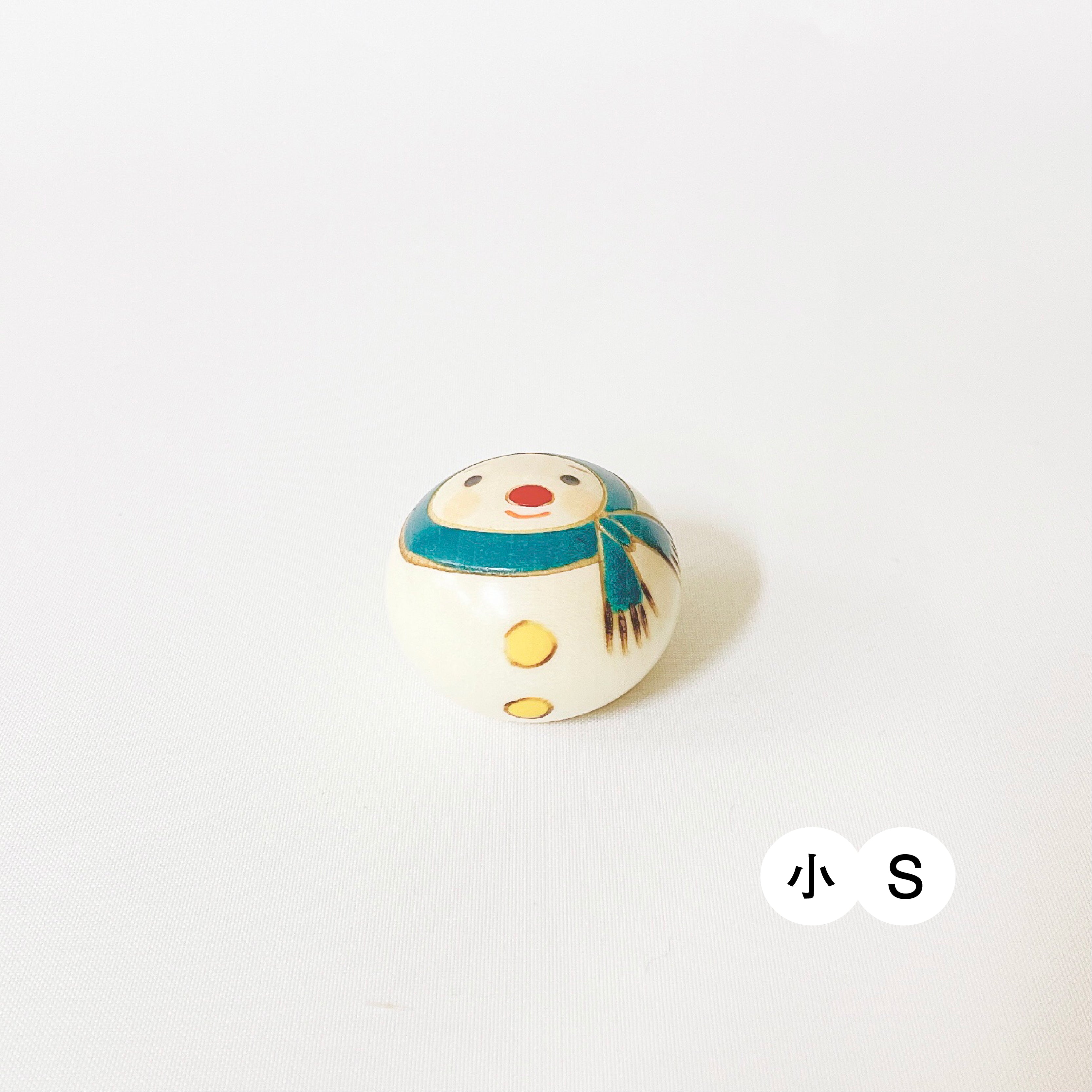 usaburo-kokeshi-bonhomme-de-neige-rond-figurine-artisanale-no-l image 2