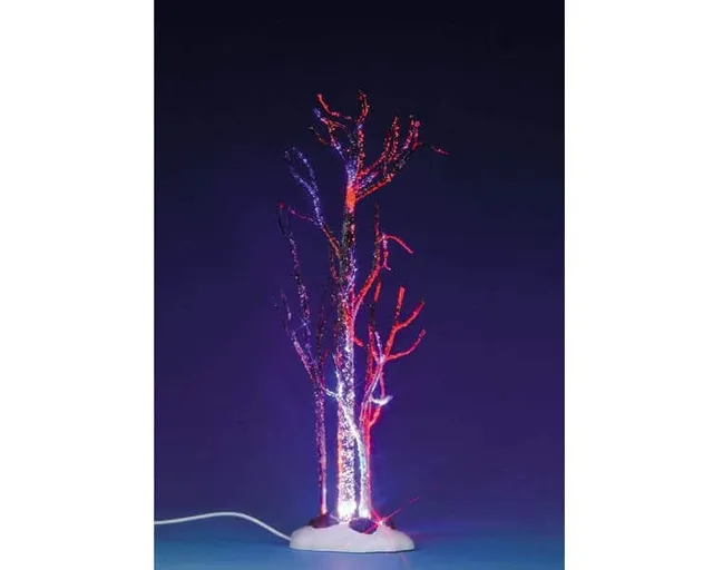 lemax-lighted-glazed-hickory-crystal-blue-arbre-enneig-lumineux image 1