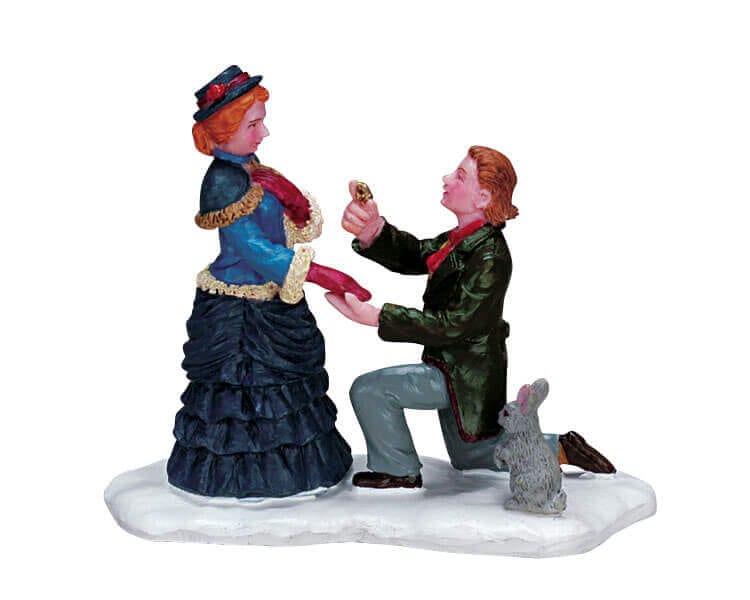 lemax-a-perfect-proposal-figurines-miniatures-demande-en-mariage image 1