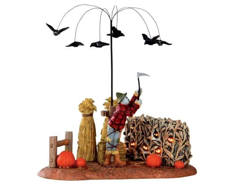lemax-evil-scarecrow-pouvantail-halloween-spooky-town image 1