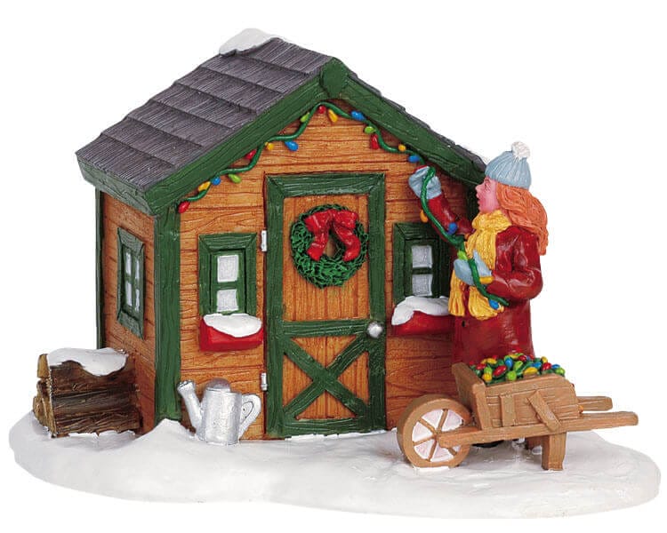 lemax-garden-shed-abri-de-jardin-miniature-de-collection image 1