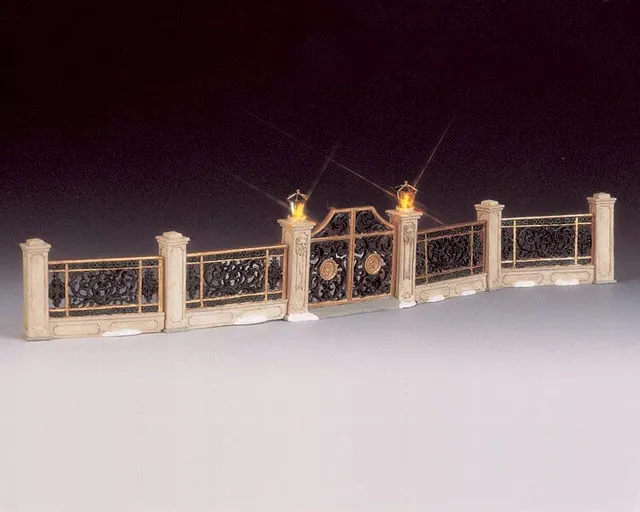 lemax-lighted-victorian-gated-fence-cl-ture-lumineuse-miniature image 1
