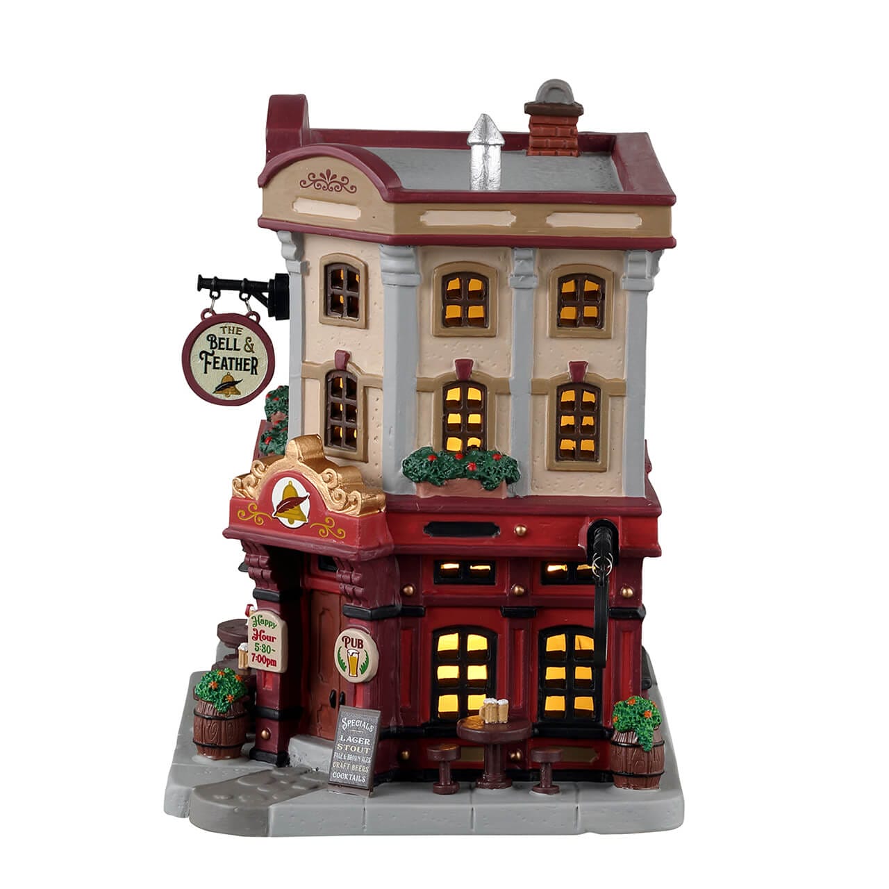 lemax-the-bell-feather-pub-caddington-miniature image 3
