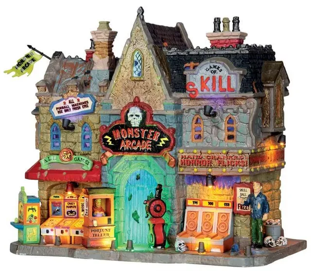 lemax-monster-arcade-b-timent-anim-spooky-town-halloween image 1