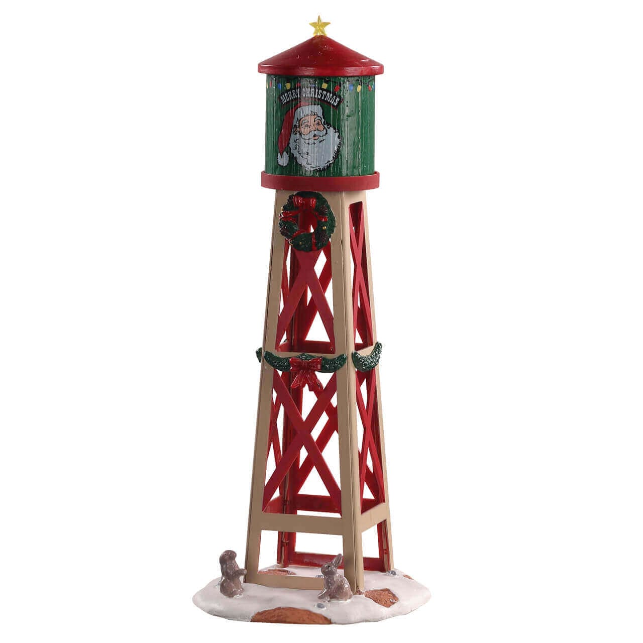lemax-rustic-water-tower-vail-village-tour-eau-miniature-de-no-l image 1