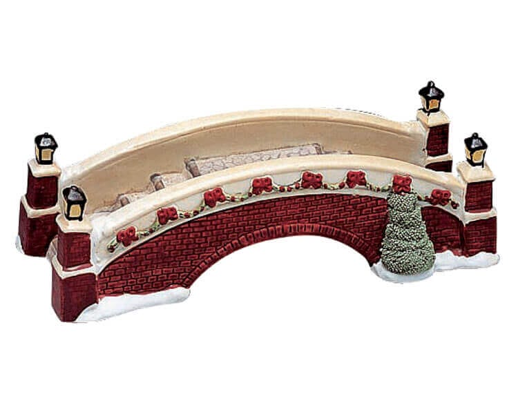 lemax-new-lamp-bridge-pont-lumineux-miniature-de-village image 1