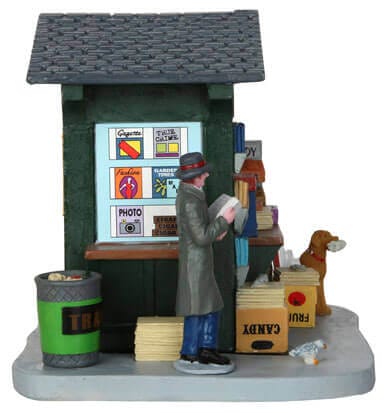 lemax-1950-s-news-stand-kiosque-journaux-r-tro-village-miniature image 4