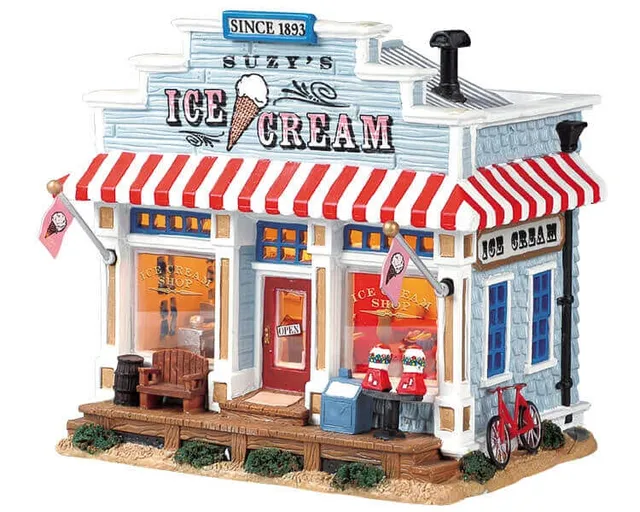 lemax-suzy-s-ice-cream-shop-boutique-miniature-glacier image 1