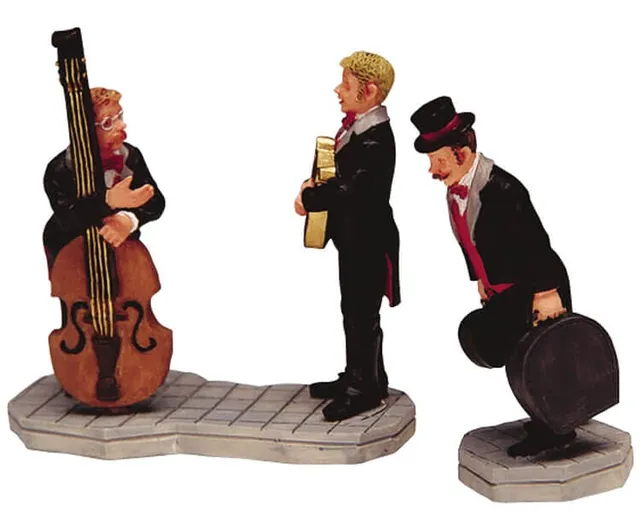 lemax-musician-arriving-figurine-miniature-musicien-de-village image 1