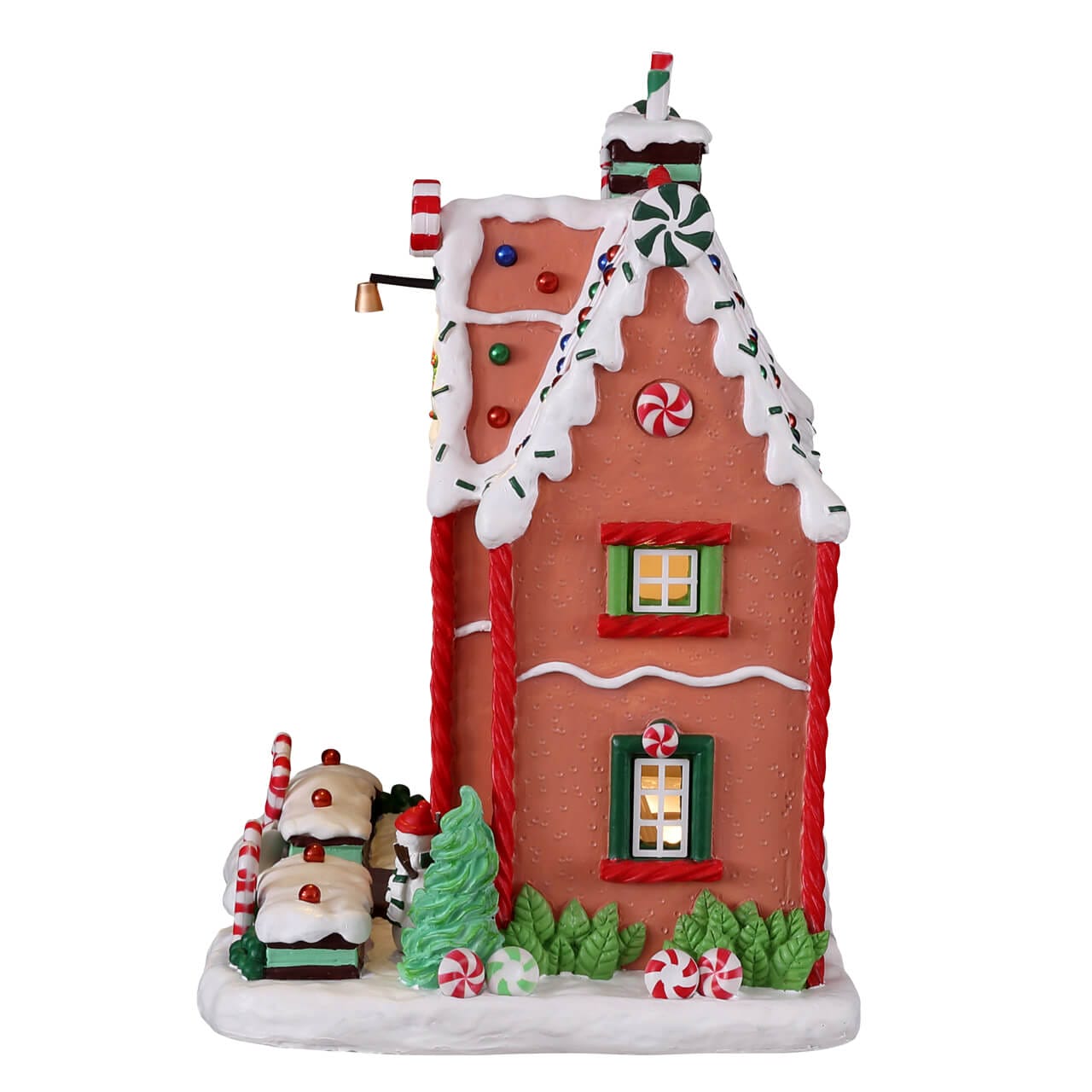 lemax-peppermint-house-grande-maison-pain-d-pice-lumineuse-sugar-n-spice image 3
