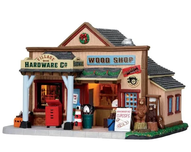 lemax-village-hardware-woodshop-b-timent-miniature-atelier image 1