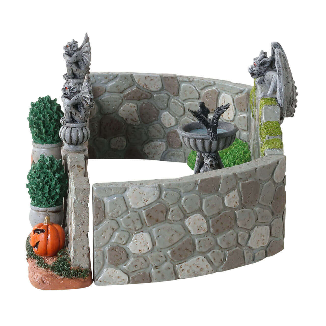lemax-grey-gargoyle-gardens-d-cor-jardin-spooky-town image 2