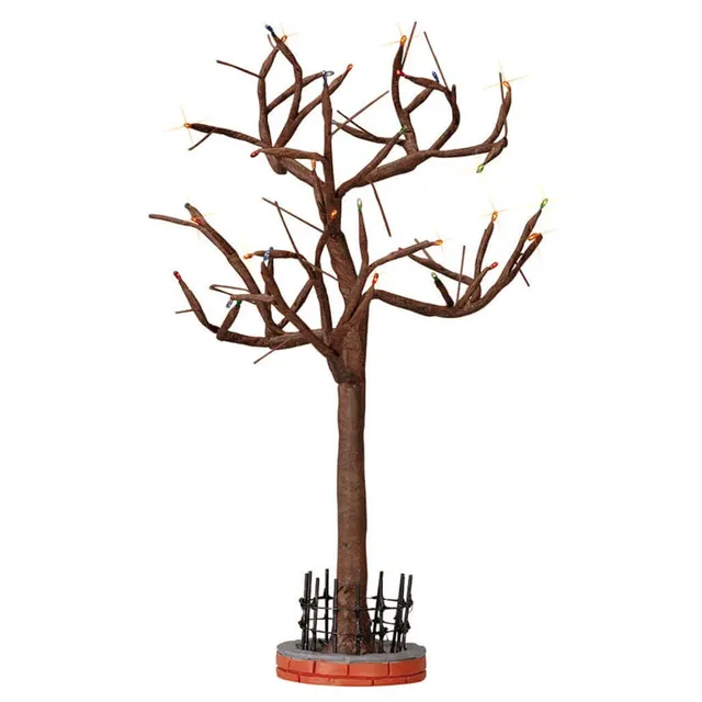 lemax-lighted-hickory-tree-arbre-lumineux-miniature image 1