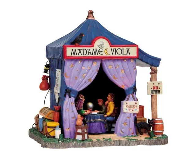 lemax-madame-viola-s-tent-figurine-miniature-tente-de-voyante image 1