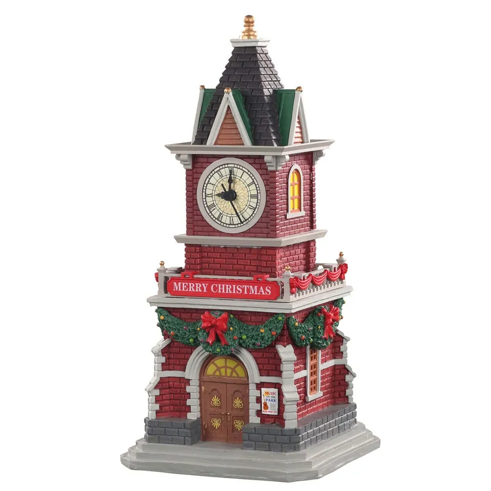 lemax-tannenbaum-clock-tower-tour-d-horloge-caddington image 1