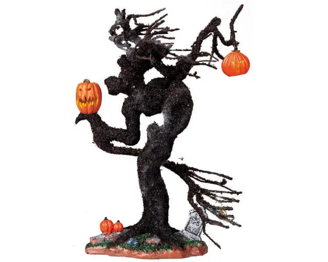 lemax-witch-tree-pumpkins-accessoire-spooky-town-halloween image 1