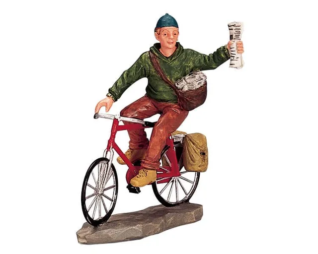 lemax-hot-off-the-press-figurine-miniature-kiosque-journaux image 1