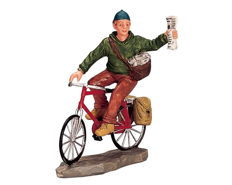 lemax-hot-off-the-press-figurine-miniature-kiosque-journaux image 1