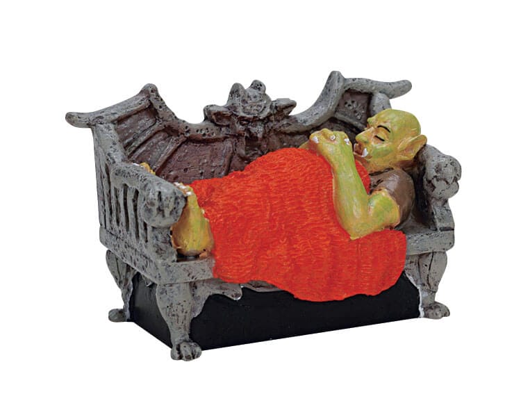 lemax-napping-monster-figurine-miniature-monstre-endormi-spooky-town image 1