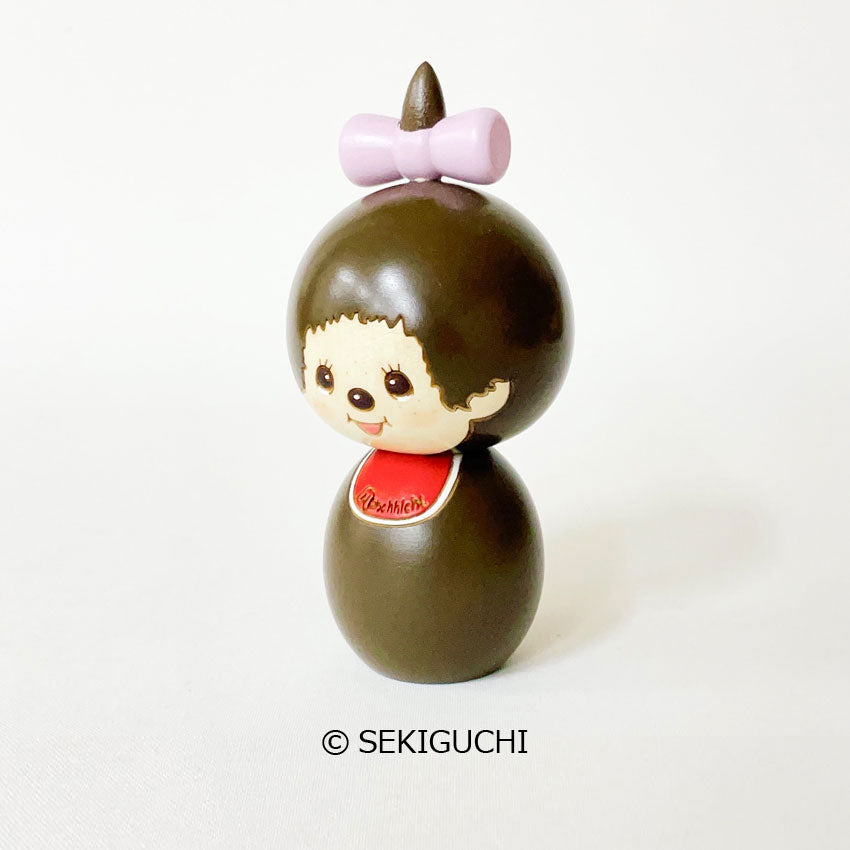 usaburo-kokeshi-monchhichi-monchhichi-chan-figurine-artisanale-12-cm image 2
