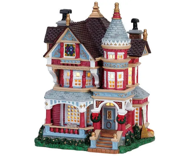 lemax-patterson-house-maison-miniature-village-illumin-e image 1