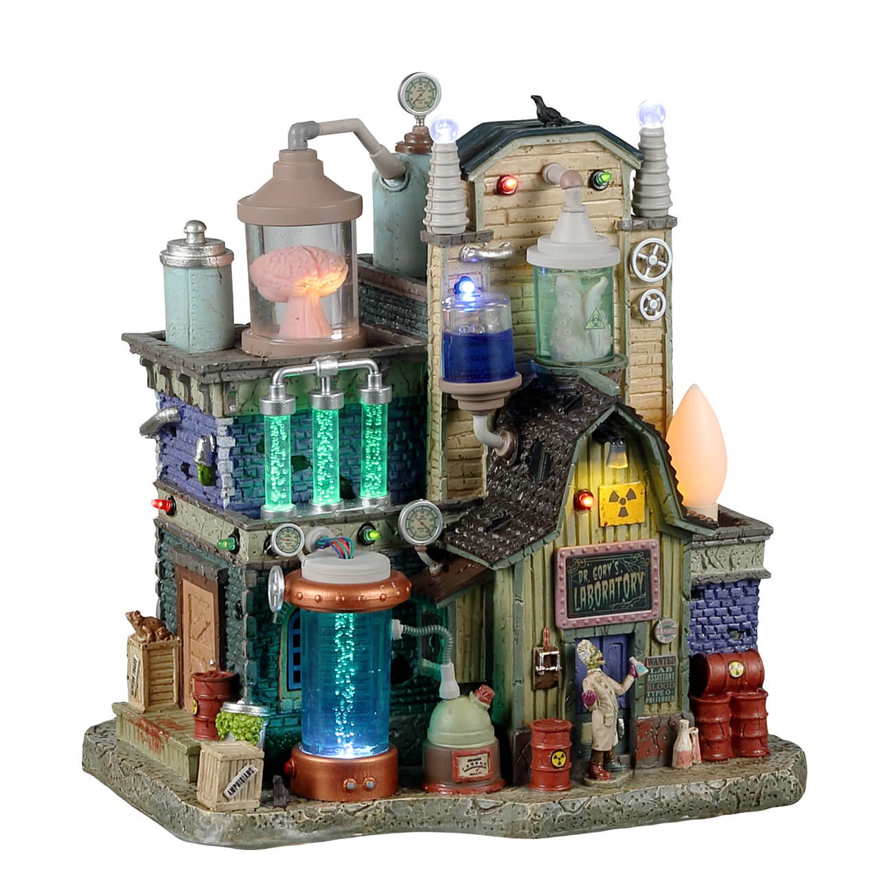 lemax-dr-gory-s-laboratory-maison-hant-e-lumineuse-spooky-town image 1