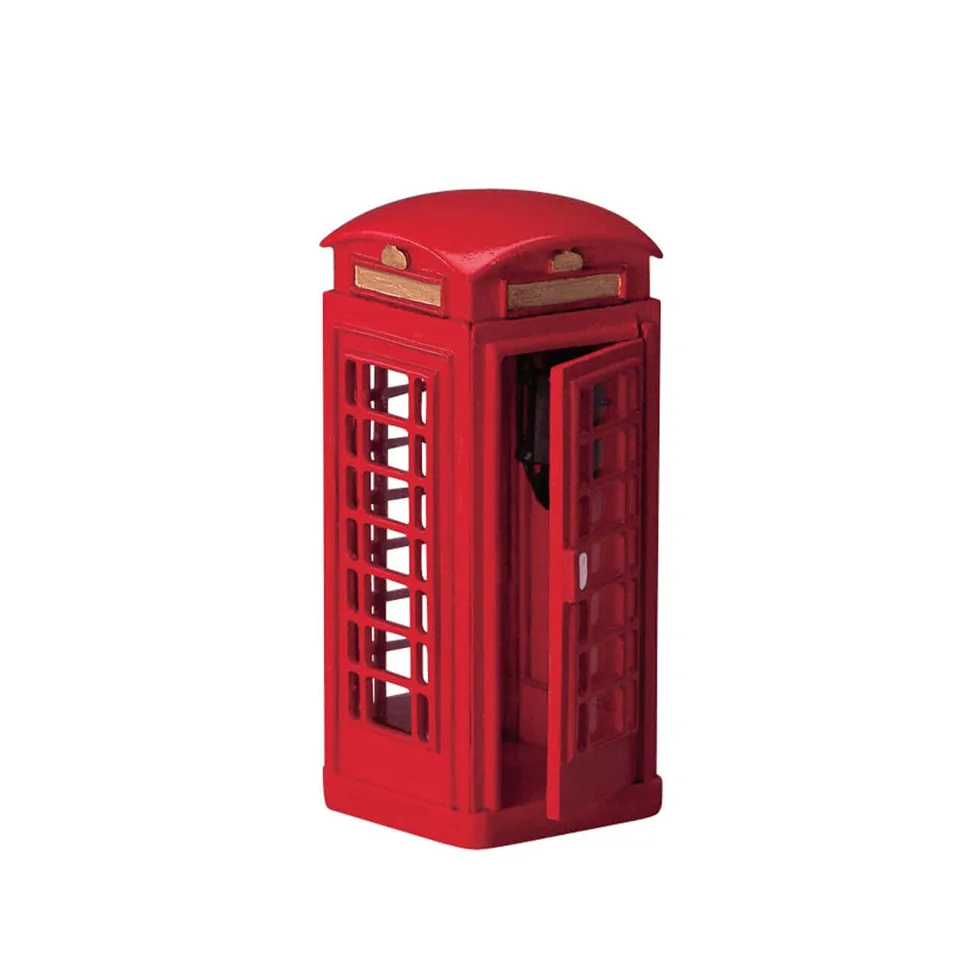 lemax-telephone-booth-cabine-t-l-phonique-miniature-village image 1