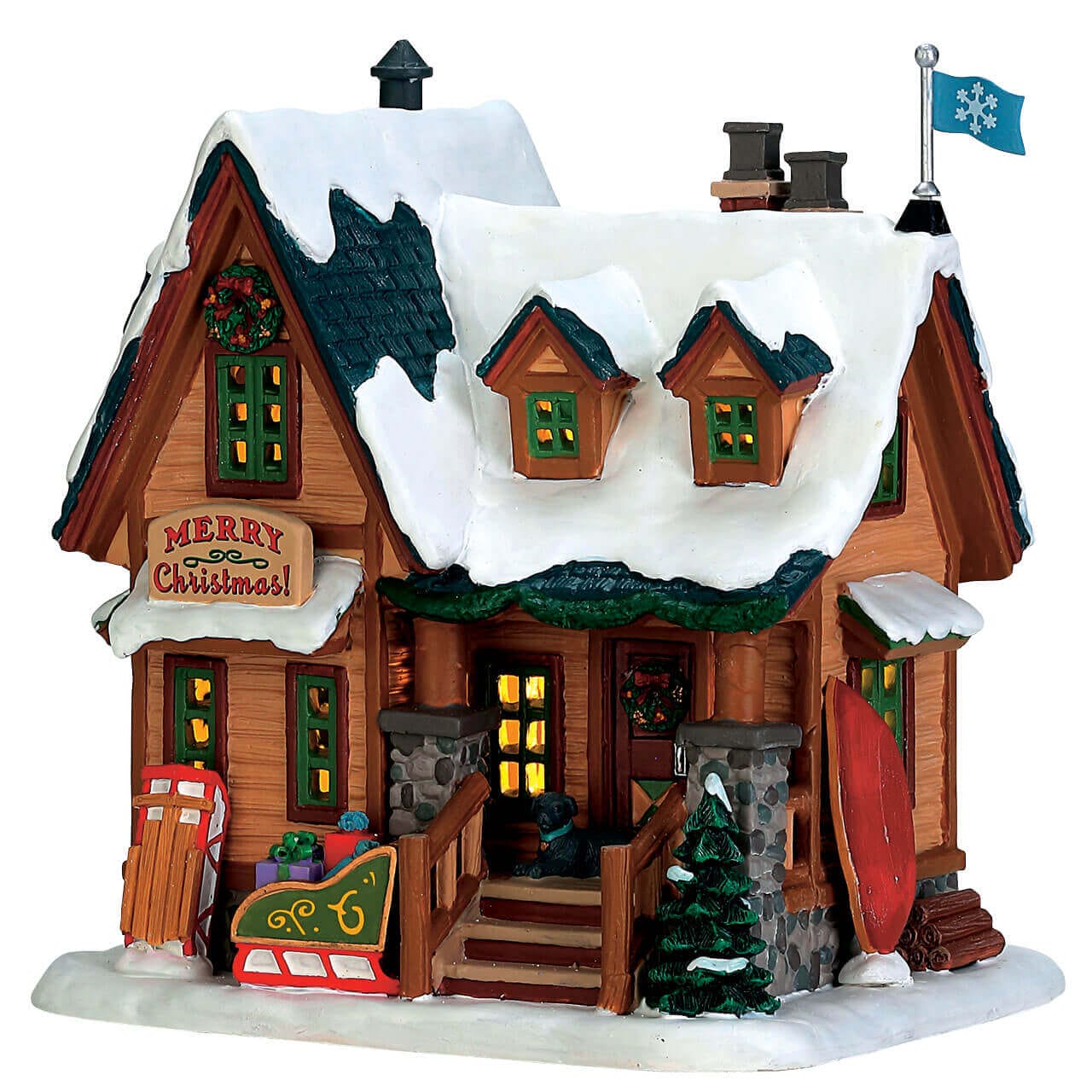 lemax-williams-cabin-cabane-miniature-de-village-de-no-l image 1