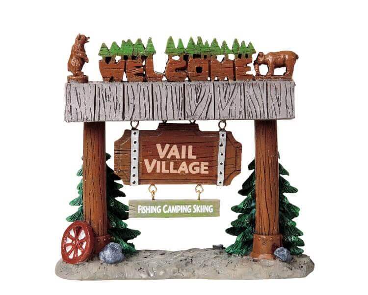 lemax-vail-village-welcome-panneau-miniature image 1