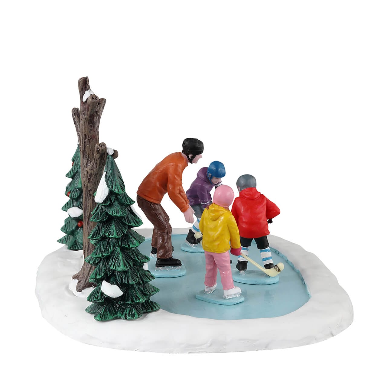 lemax-tiny-tikes-hockey-lessons-figurine-miniature-vail-village image 2