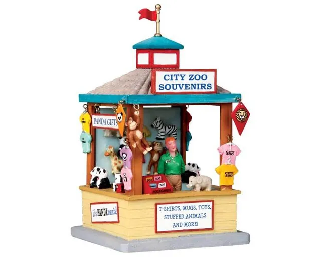 lemax-zoo-kiosk-kiosque-de-zoo-miniature image 1