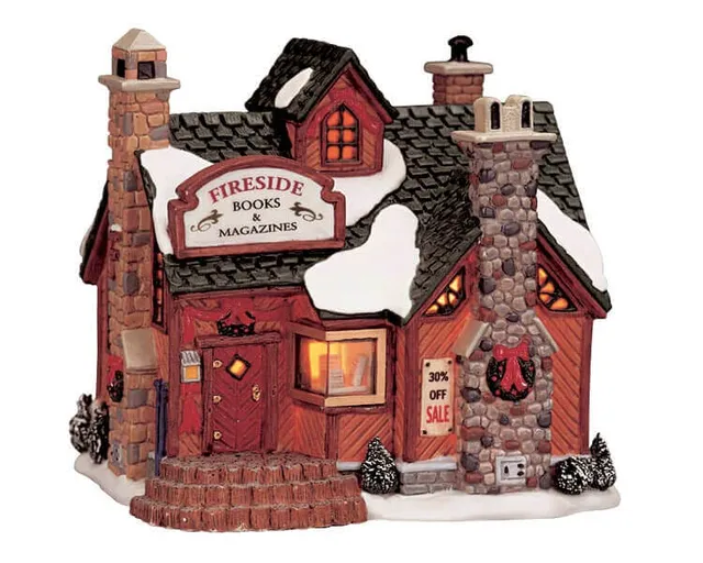 lemax-fireside-books-magazines-boutique-librairie-miniature image 1
