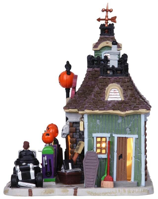 lemax-spookytown-gas-n-ghoul-b-timent-halloween-effroi image 2