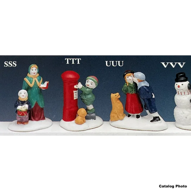 lemax-girl-at-mailbox-figurine-miniature-bo-te-aux-lettres image 1