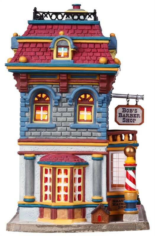 lemax-bob-s-barber-shop-the-shoe-shiner-b-timent-miniature-de-collection image 2