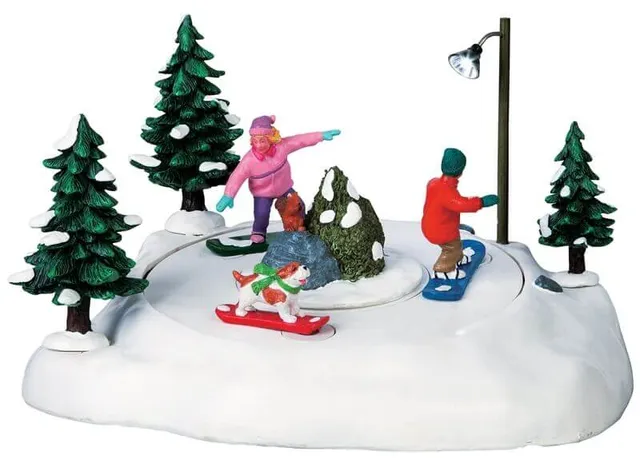 lemax-snowboarding-friends-figurines-snowboard-amis-sc-ne-d-hiver image 1
