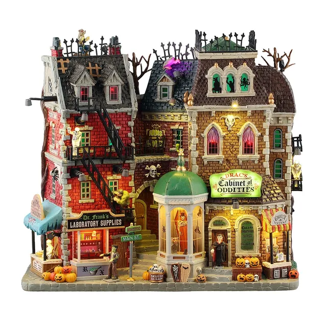 lemax-monsters-on-main-street-rue-miniature-spooky-town-halloween image 1