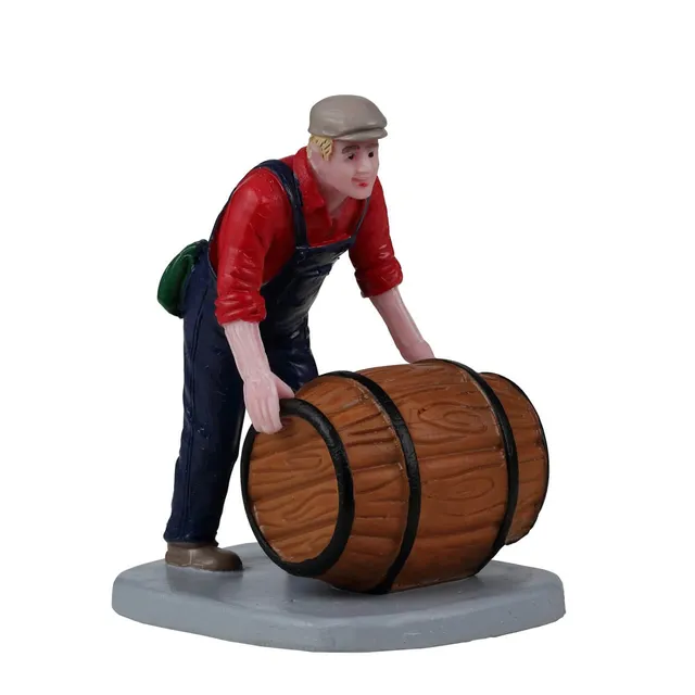 lemax-the-wine-barrel-figurine-miniature-village-de-no-l image 1