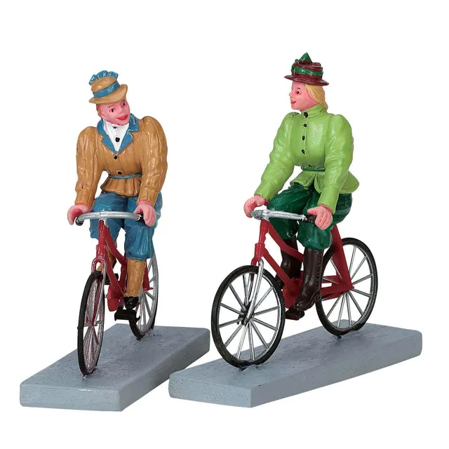 lemax-bloomers-and-bicycles-set-de-2-figurines-caddington image 1