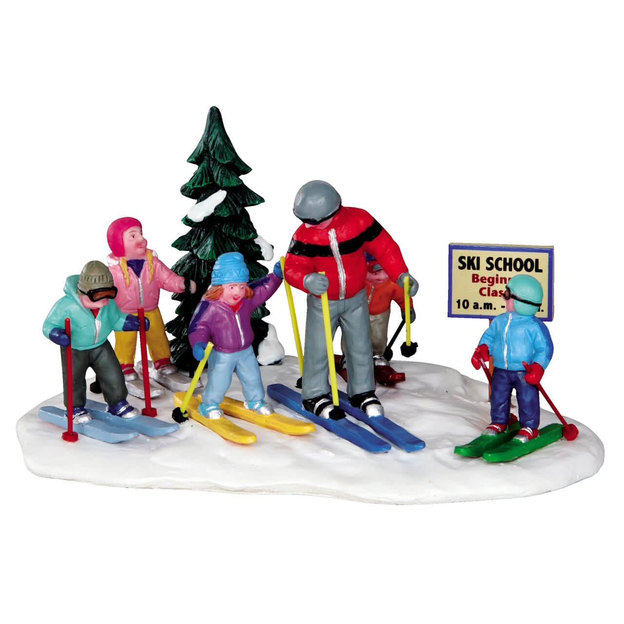 lemax-ski-school-figurine-miniature-cole-de-ski-vail-village image 1