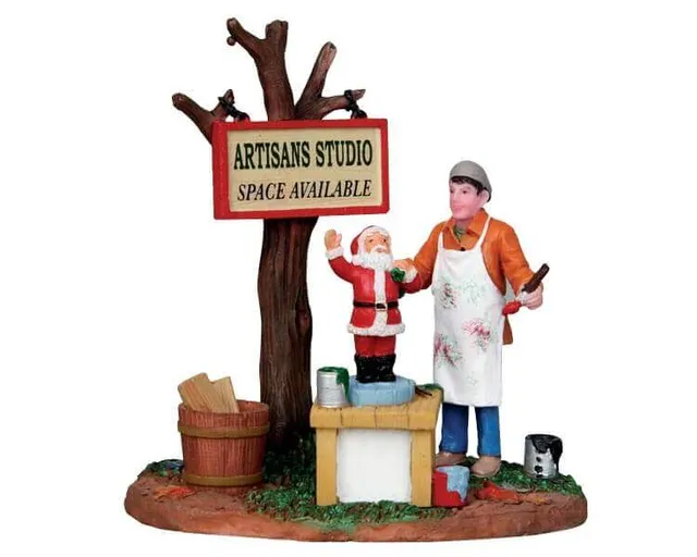 lemax-painting-wooden-santas-figurine-atelier-p-res-no-l image 1