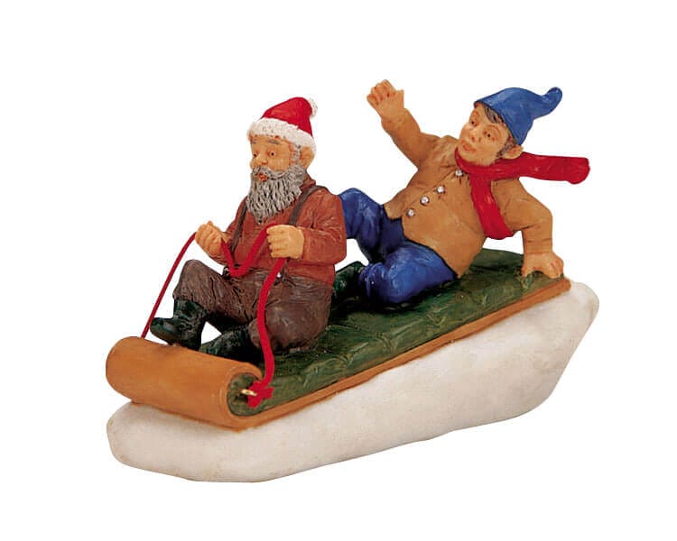 lemax-sledding-elves-figurine-miniature-de-collection image 1